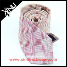 Dog Tooth Italian Design Pink White Good Quality Tie
